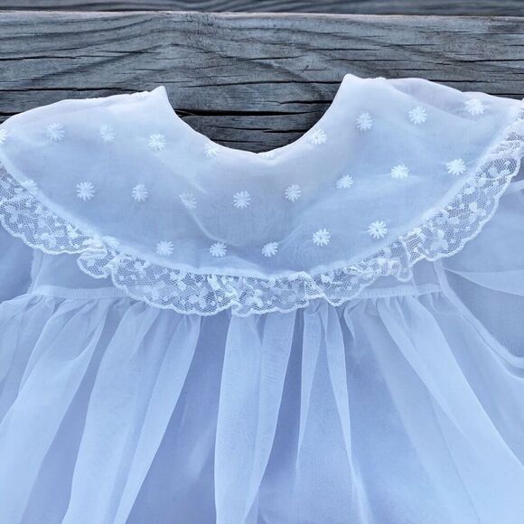 Vintage White Tie-Front Infant Jacket - Picture 5 of 7